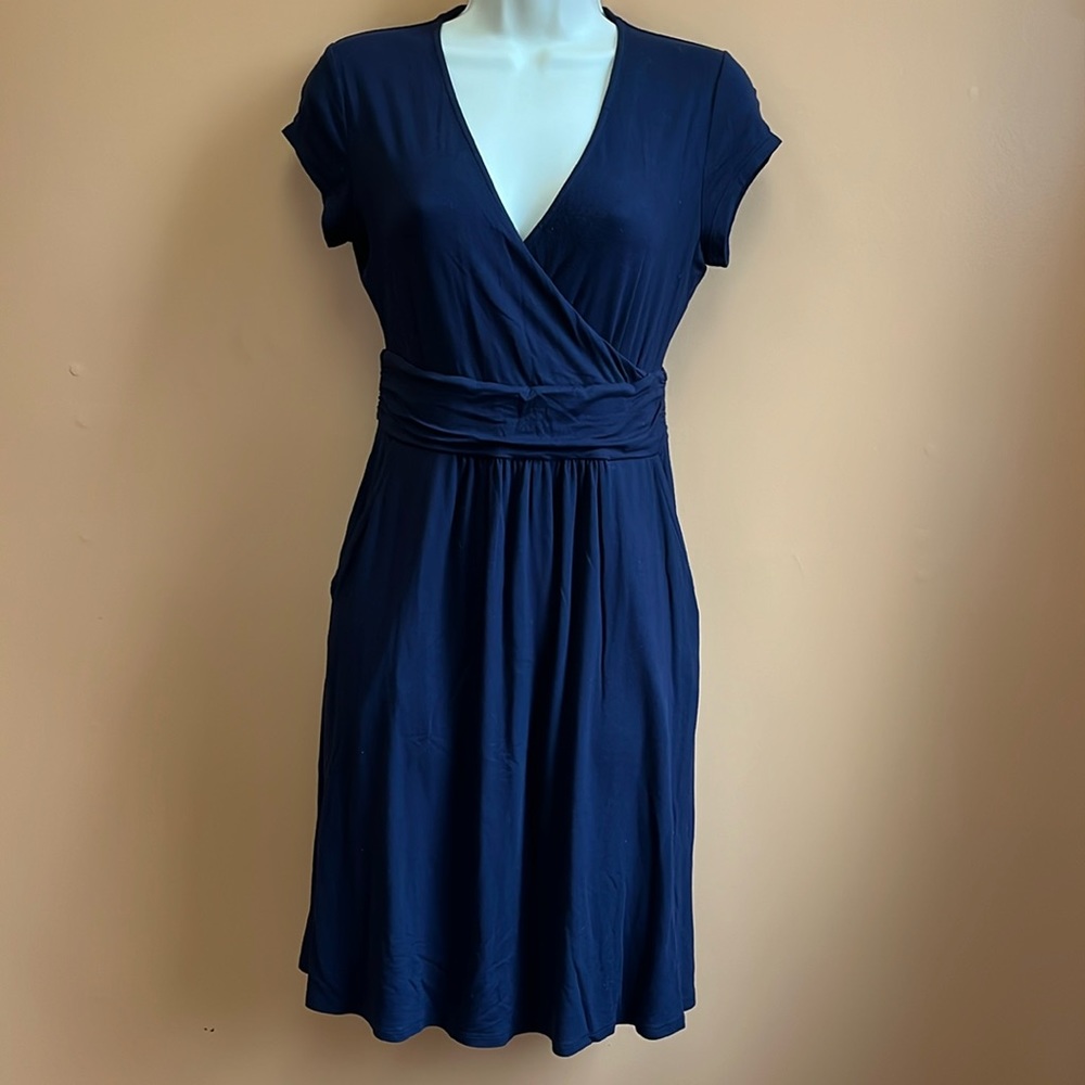 Boden British style dress, sz 4P navy blue
